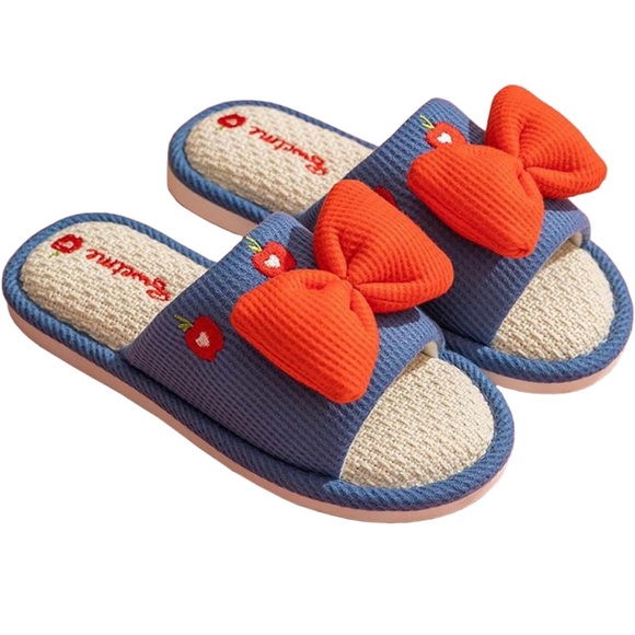 Cute Strawberry Slippers, Home Linen Slippers for Women - Picture 1 of 1